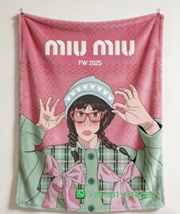Miumiu Throw Blankets